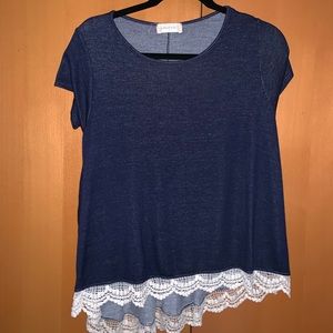 Altar’d state soft navy top